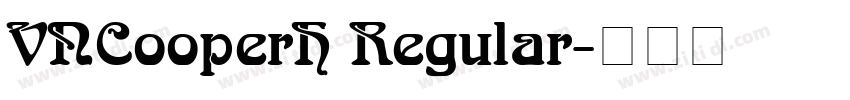 VNCooperH Regular字体转换